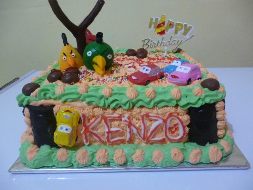 cake tart ultah angry bird