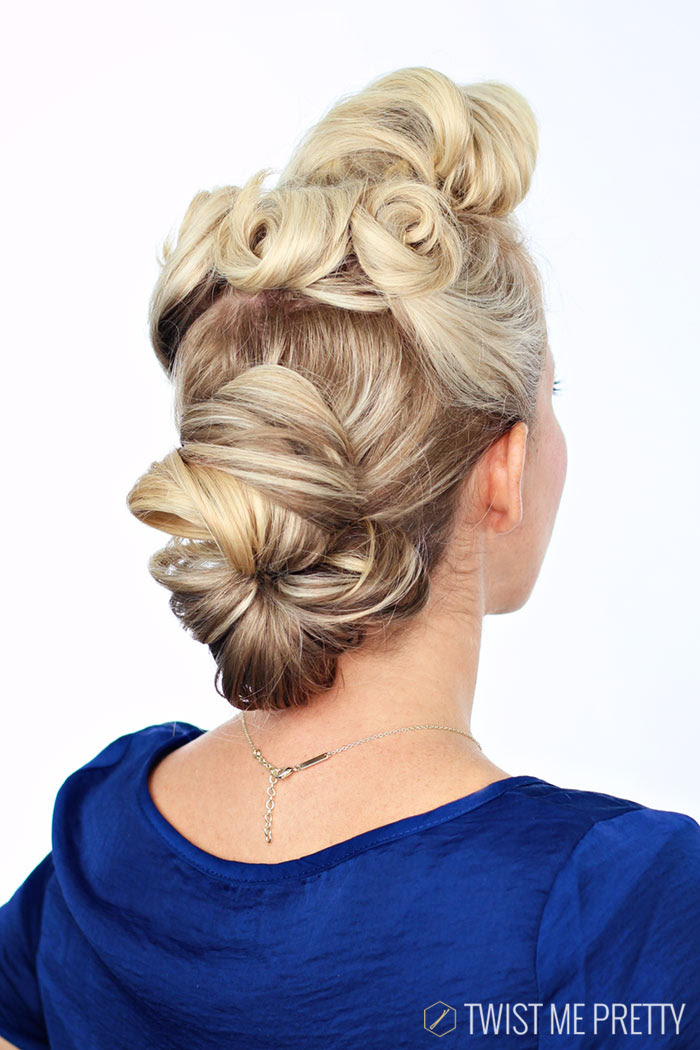 1940's Pin Up Girl Hairstyle Tutorial - Twist Me Pretty