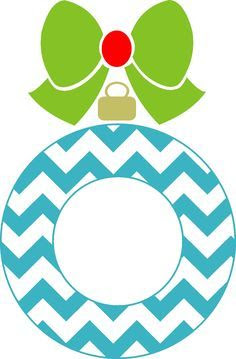 Download Christmas Ornament Monogram Svg Clip Art Library