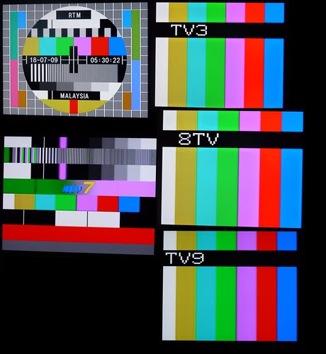 Malaysian TV test cards