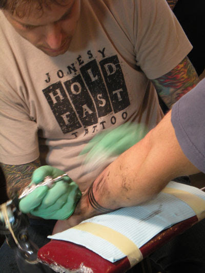 tattoos of fish hooks. Fishermen Tattoos- Dave Jewell#39;s Tribal Fish Hook | Flickr - Photo Sharing!