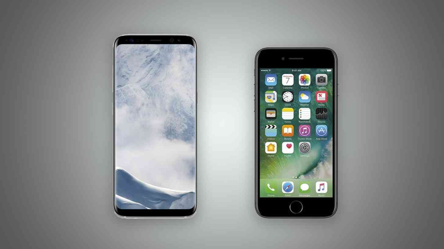 Apple iPhone 7 Samsung Galaxy S8