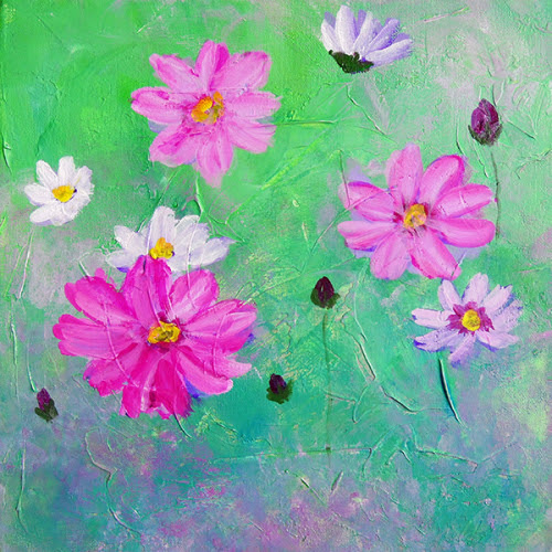 アクリルガッシュで花を描こう 大阪の絵画教室 アトリエｔｏｄａｙ