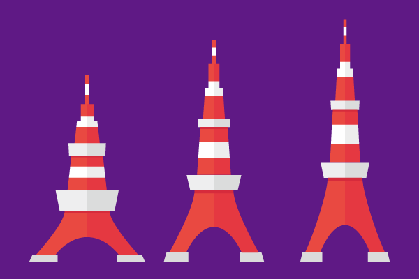 東京タワーっぽいイラスト 街 建物系イラスト専門サイト Town Illust