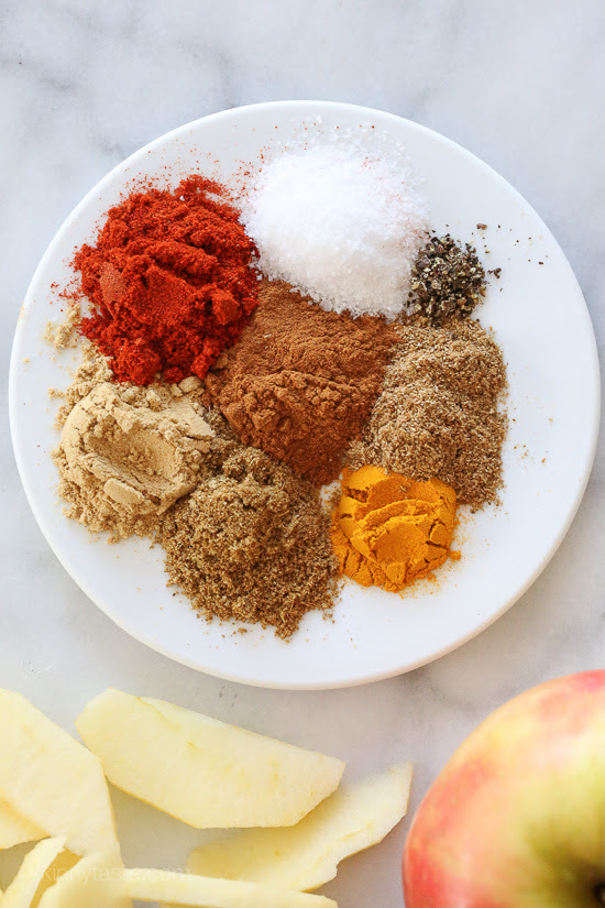 Apple-Stuffed Pork Loin with Moroccan Spices