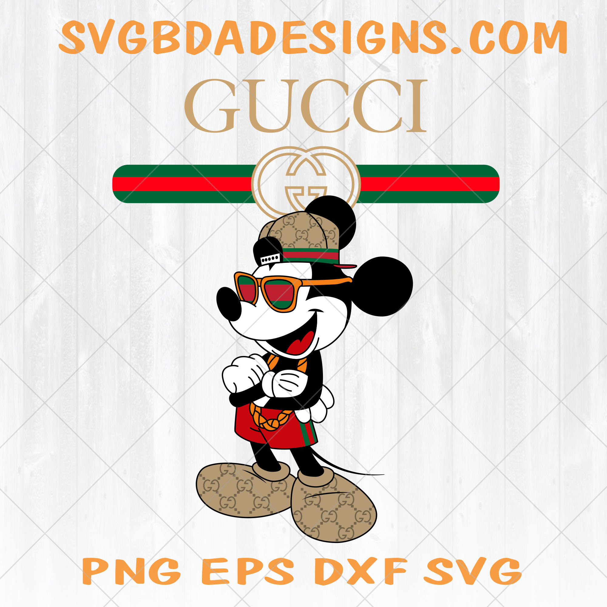 Download Gucci & Disney Inspired printable graphic art Mickey Mouse ...