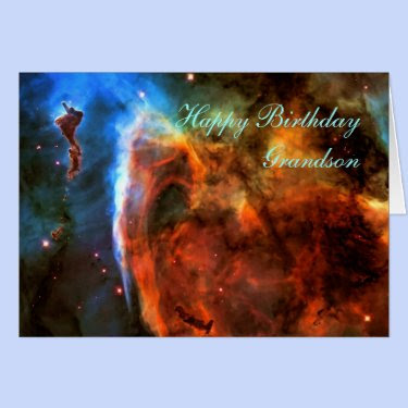 Happy Birthday Grandson - Keyhole Nebula Cards