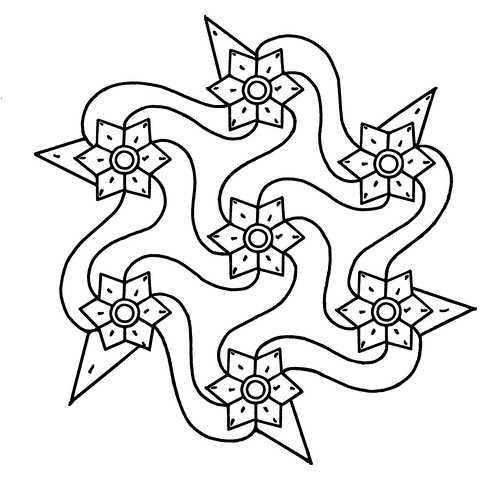 Indian Designs g - talisman - clip art