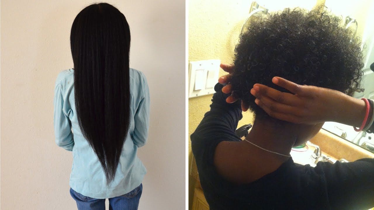 NATURAL HAIR: 12 year old girl does a BIG chop! - YouTube