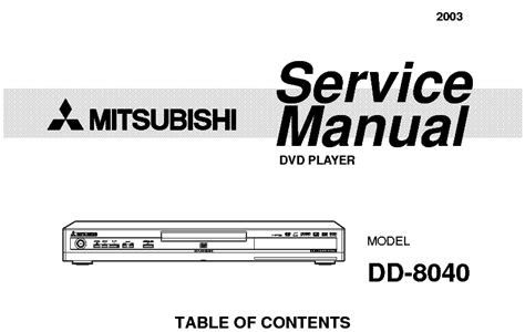 Reading Pdf mitsubishi dd 8040 dvd player service manual download Kindle eBooks PDF