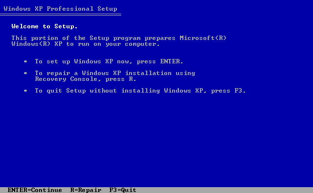 Windows XP Settup, Welcome Screen Windows XP Settup, Welcome Screen