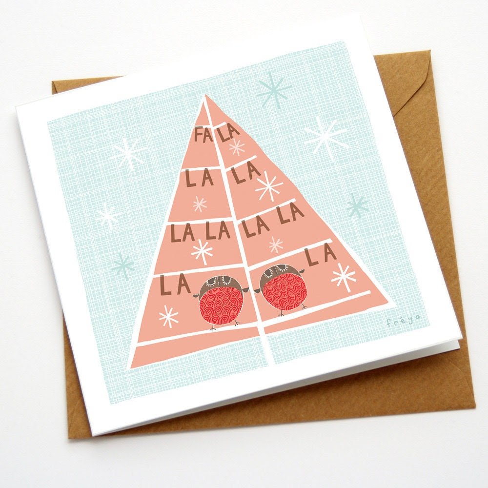 Fa La La La La - Greeting Card