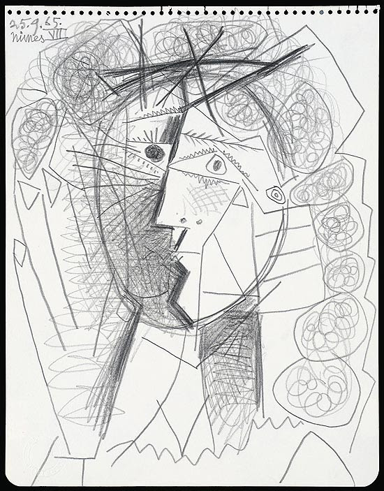 Desenho "Tete de Femme", feito por Picasso em 1965, foi roubado em galeria de arte de São Francisco