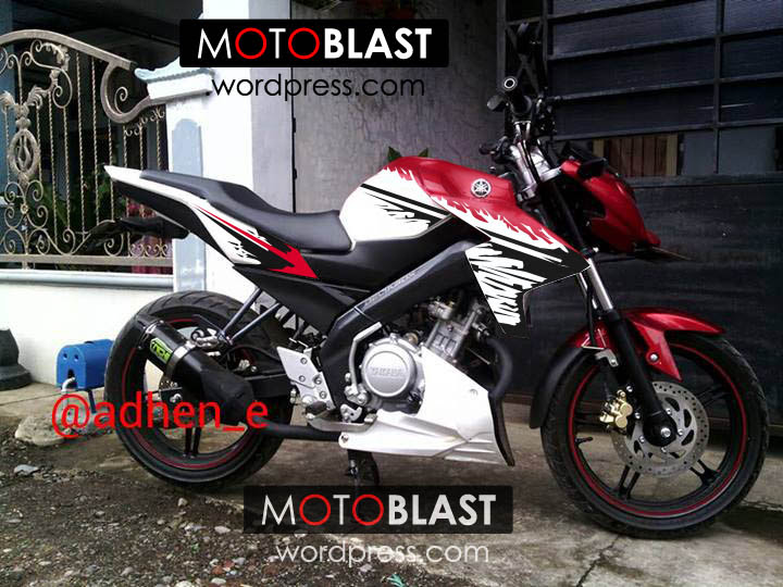 Modif Striping New Vixion Merah Putih MOTOBLAST Modif Striping New Vixion Merah Putih MOTOBLAST