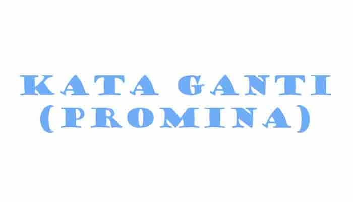 Pengertian Kata Ganti, Fungsi, Ciri, Jenis dan Contoh Kata 