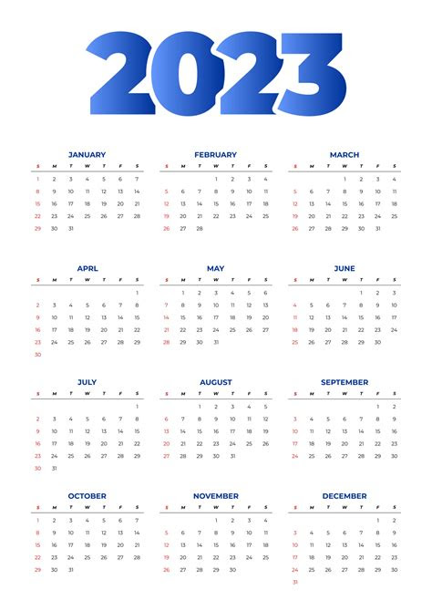  calendrier 2023