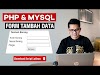 Membuat Form Tambah Data dari PHP ke MySQL