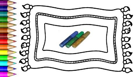 glitter carpet coloring book  drawing learning