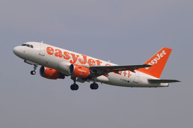 Easyjet Airbus in flight