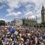 Remain supporters demonstrate during the March for Europe rally in Parliament Square, London
