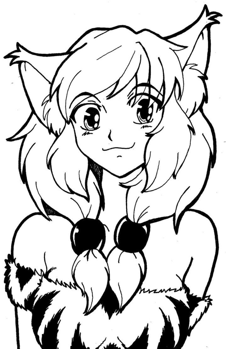 Download Anime Fox Girl Cute Coloring Pages - Coloring Home