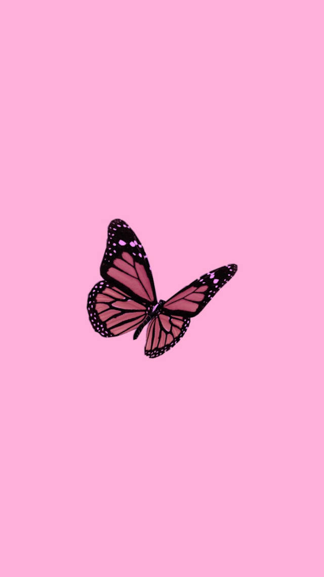 Iphone Aesthetic Tumblr Iphone Pink Butterfly Wallpaper