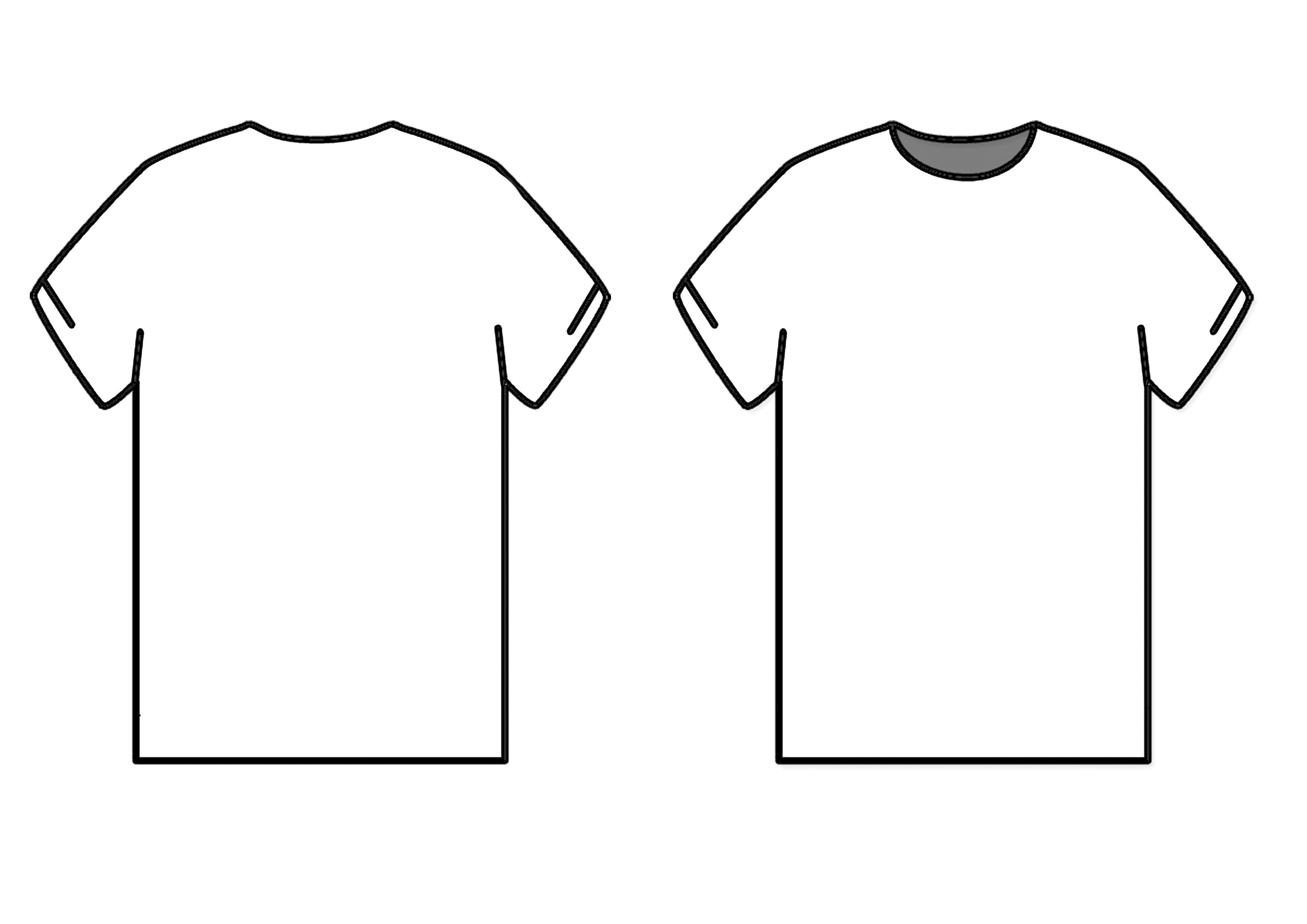 Download T Shirt Outline Template | Free download on ClipArtMag