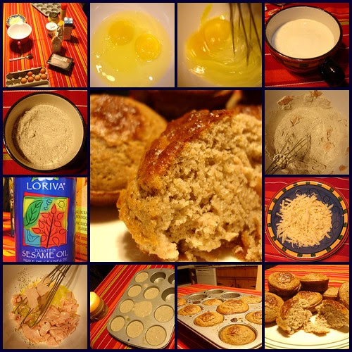 Muffin sarazin jambon fromage