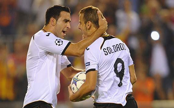 Liga BBVA: Adil Rami, Roberto Soldado (Valencia CF)
