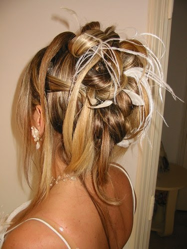 Idee chignon mariage cheveux mi long