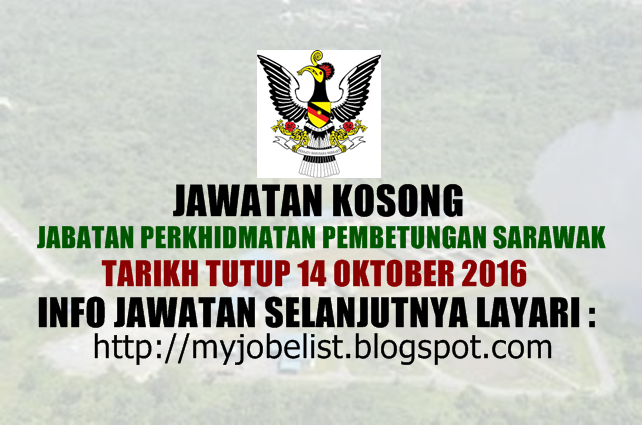 Jawatan Kosong di Jabatan Perkhidmatan Pembetungan Sarawak 2016