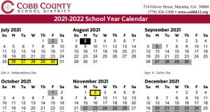 Cobb County Calendar 2022 2023