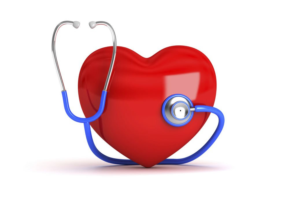 Corazón con estetoscopio