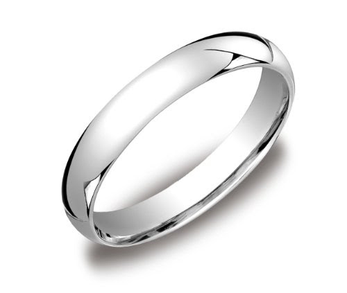 Platinum 4mm Comfort Fit Women's Wedding Band