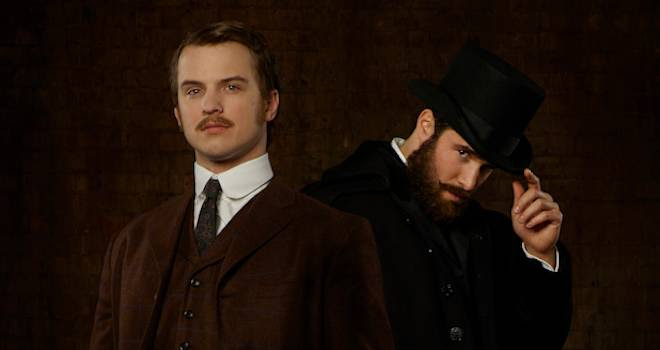 TIME AFTER TIME - ABC's âTime After Time" stars Freddie Stroma as H.G. Wells and Josh Bowman as John Stevenson. (ABC/Bob DâAmico)