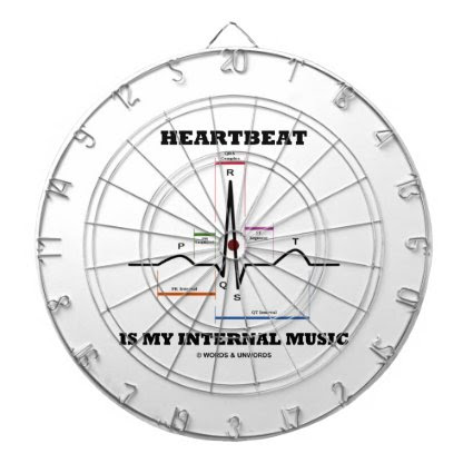 Heartbeat Is My Internal Music (ECG/EKG) Dart Boards