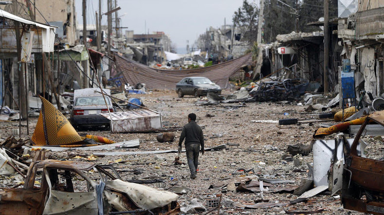 Les ruines d'une ville syrienne