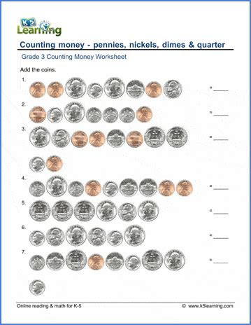  counting coins worksheets 2nd grade 2nd grade money worksheets 7 ways