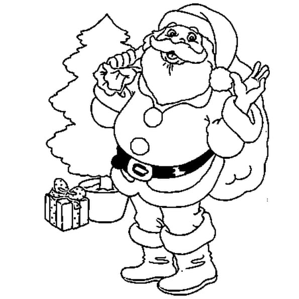 coloriage de noel gratuit a imprimer pere noel - Coloriage Noël père noël à imprimer Allofamille Coloriages