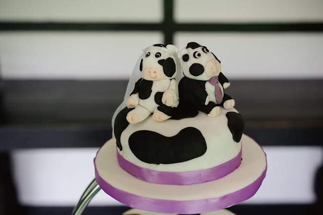 cow wedding cake