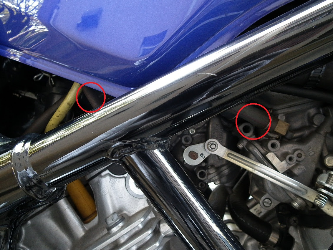 私のvtr250 エアーフィルターのお掃除