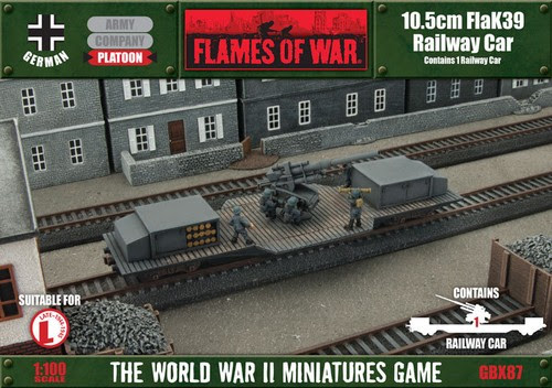 Toys Games 10 5cm Flak Railway Car Flames Of War Premium