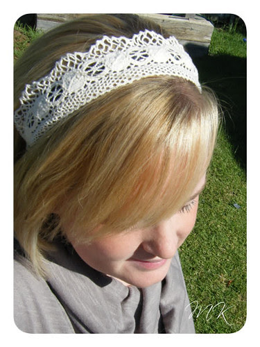 scrap crochet headband