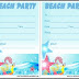 Blank Beach Party Invitation Template / Beach Party Invitation, Beach Invite, Beach Birthday Party ... - Pick out the best beach party invitation blank templates from our wide variety of printable templates you can freely customize to match any party theme.