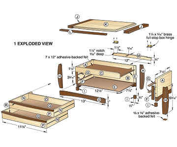 Gem of a Jewelry Box Woodworking Plan