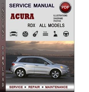 Download Acura Rdx Service Manual (PDF / ePub)
