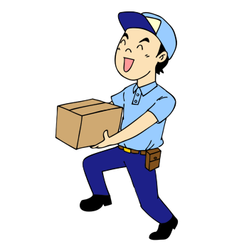 宅配便セールスドライバー配達業者イラスト 無料イラスト配布サイトマンガトップ