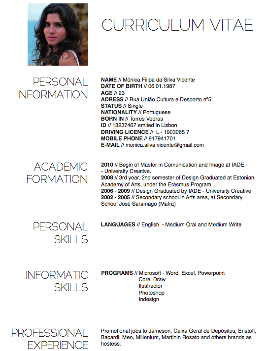 Contoh Cv Untuk Melamar Pekerjaan  New Calendar Template Site