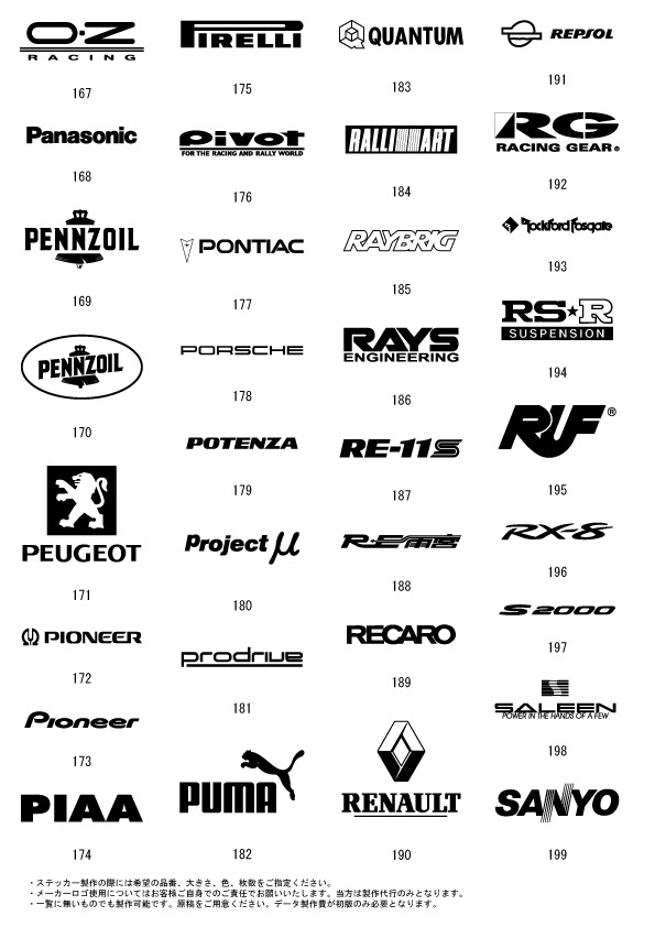スポンサーロゴステッカー