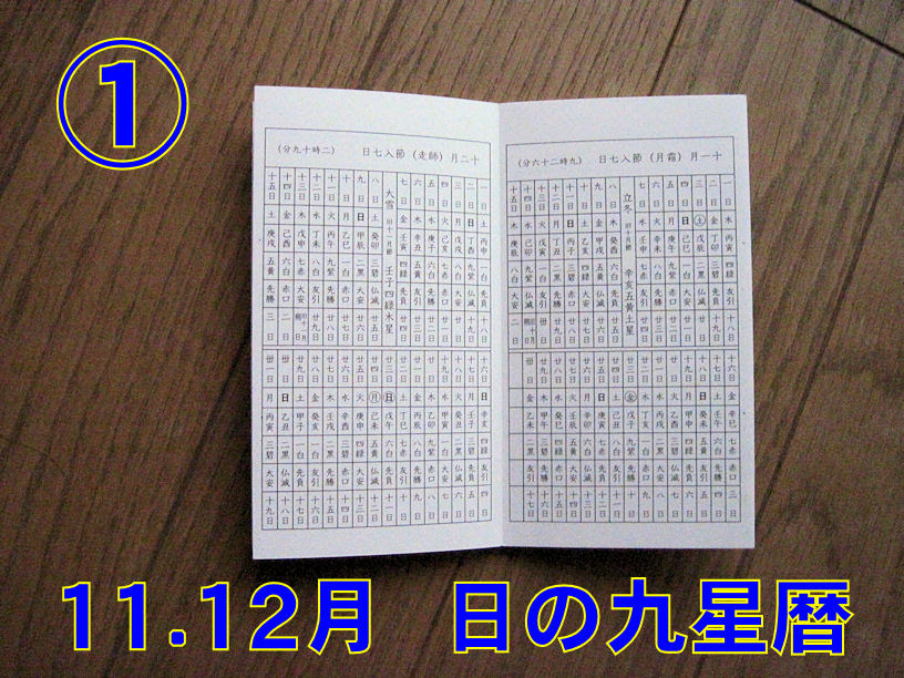 毎日の九星カレンダー変更 ホームズaのブログ